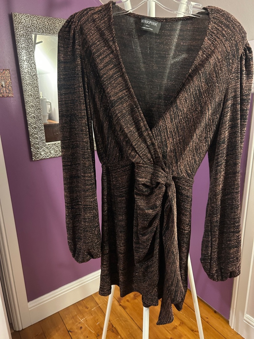 MINKPINK Stunning Copper And Black Dress